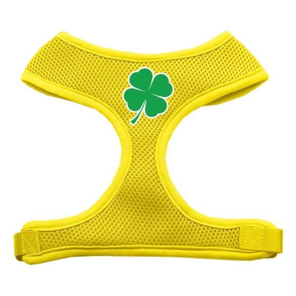 Unconditional Love Shamrock Screen Print Soft Mesh Harness Yellow Medium UN806212